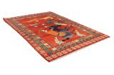 Gabbeh - Qashqai Tapis Persan 300x206 - Image 1